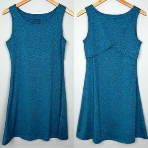 Patagonia Seabrook sleeveless size S Big Sur blue faux wrap styling at the back